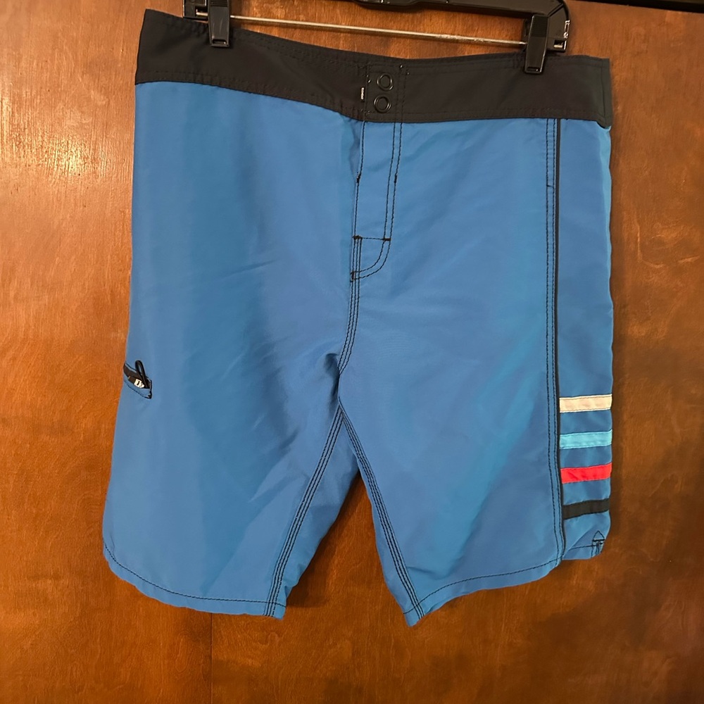 Men's Element size 34 Blue Swim Shorts with Striped Detail